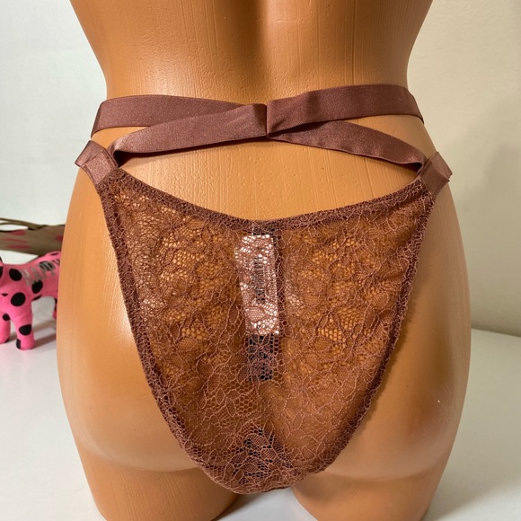 VICTORIA’S SECRET BRAZILIAN SLIP STRAPPY PANTIES - Picture 3 of 5